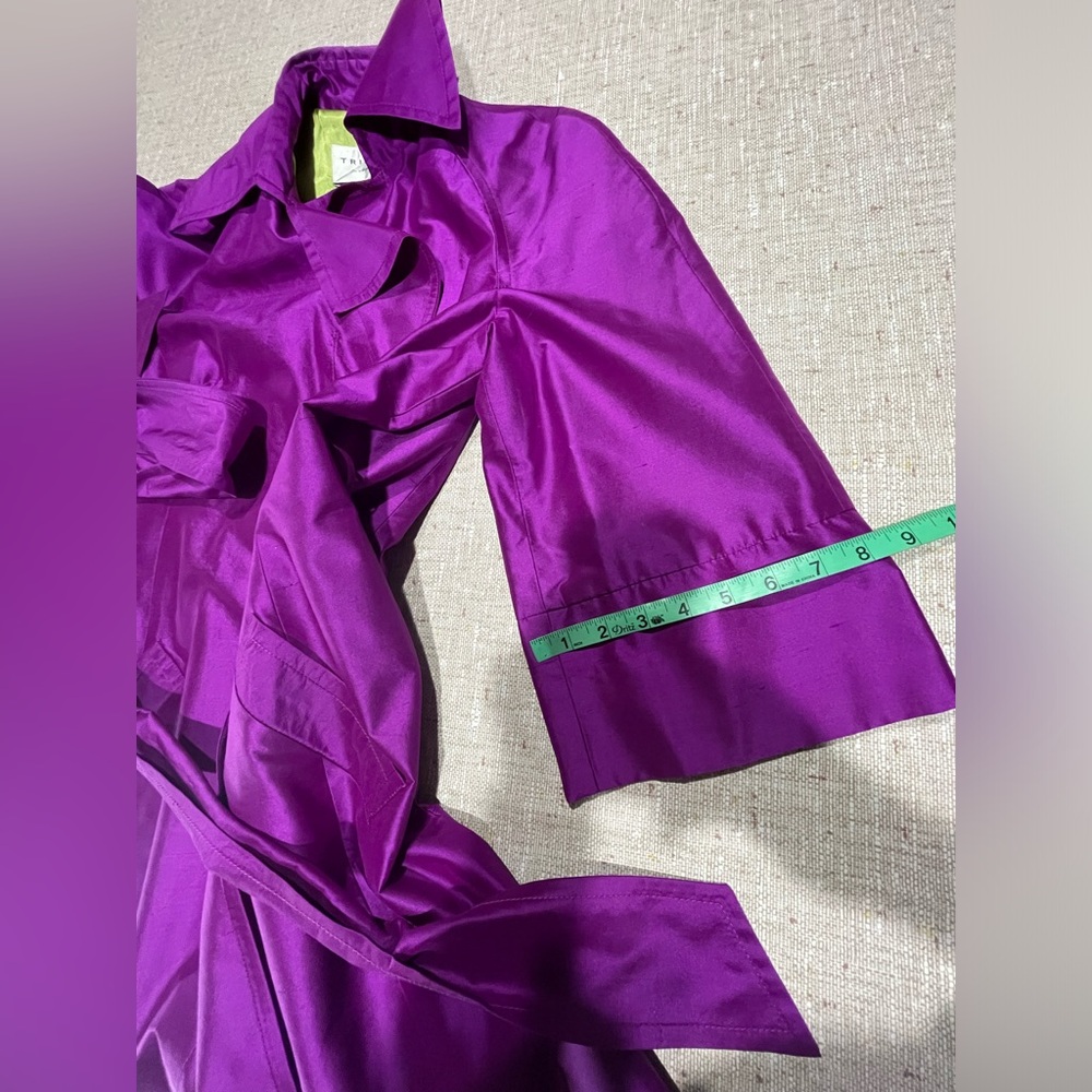 Trina Turk Magenta Pea Coat - Picture 11 of 17